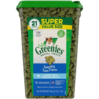 Greenies Feline Dental Treats Tempting Tuna Flavor