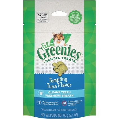 Greenies Feline Dental Treats Tempting Tuna Flavor