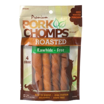 Premium Pork Chomps Roasted Porkhide Twists