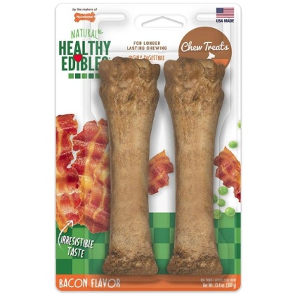 Nylabone Healthy Edibles All-Natural Long Lasting Bacon Chew Treat Souper